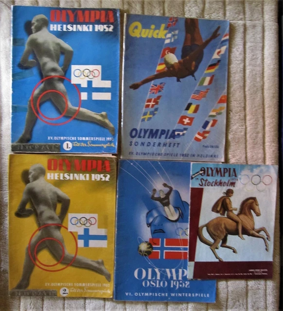 5 OLYMPIADE SONDERHEFTE Olympische Spiele 1952 . 1956 Zeitschriften EUR