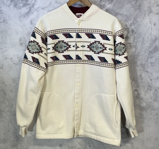 Art Unlimited Sportswear Button Sweatshirt Mens M N4