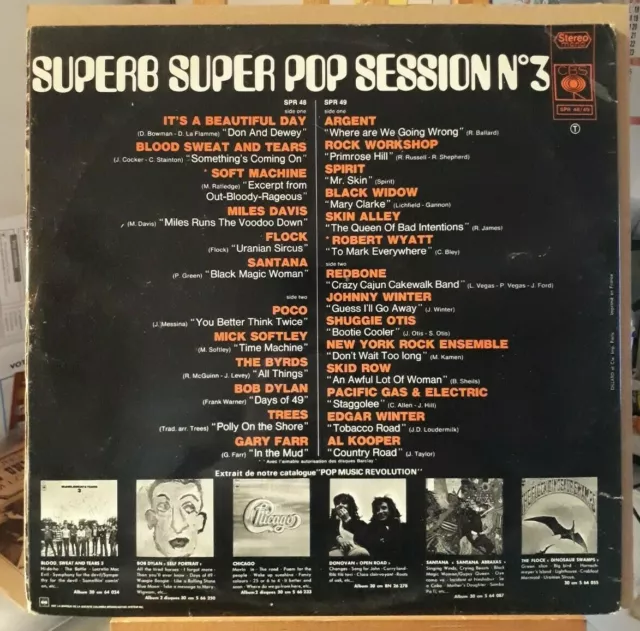 Double LP 33T -   Superb Super Pop Session N°3 - or.fra 1970 - (VG+/VG+) 2