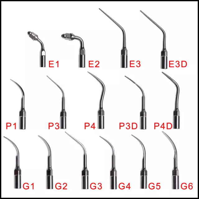 5pcs Ultrasonidos dentales Perio Scaler Tips Endo Scaler fit EMS Woodpecker Type