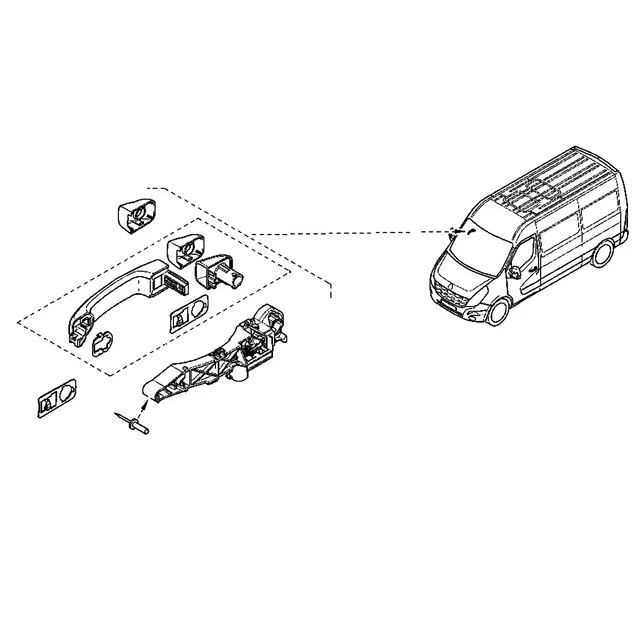 Maniglia Porta Per Nissan NT400 Cabstar NV400, Renault Master III Mk3 Vauxhall Ii Mk2 Opel Movano B Dal 2010 In Poi 806073022r Porta Laterale Scorrevole Anteriore Sinistra Destra 90310923