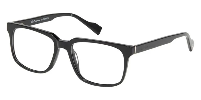 Ben Sherman STRAND Eyeglasses Men Black Rectangle 54mm New 100% Authentic