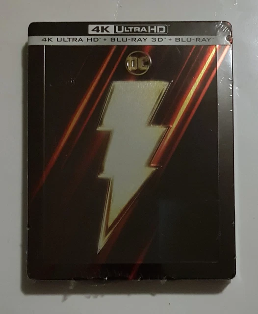 BD-UHD 4k + Blu-ray 3D + Blu-ray - Steelbook : DC Comics - SHAZAM - Neuf