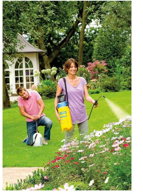 GLORIA DRUCKSPRÜHER AUTOPUMP Set Unkrautspritze 5L Batterie Akku