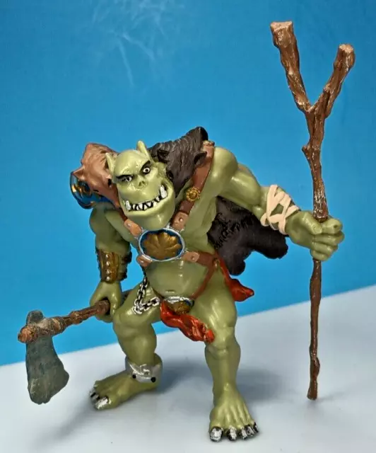 Papo Shrek Orc Waghar Troll Fantasy Action Castle Figure with Ax and Staff.