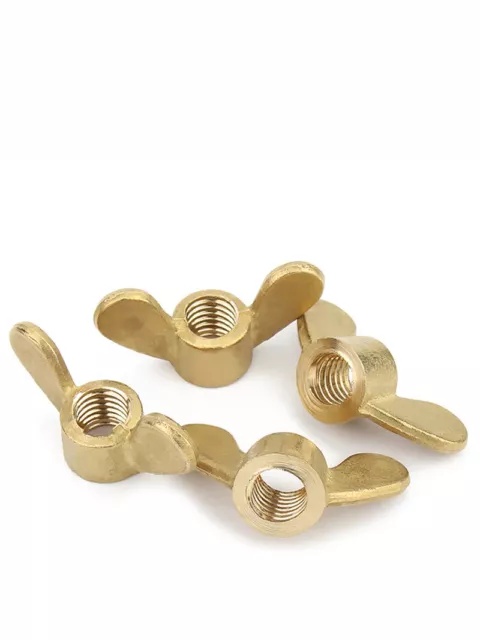 Wing Butterfly Nuts Solid Brass M3 M4 M5 M6 M8 M10 M12 M14-M20Hand Tighten Nut