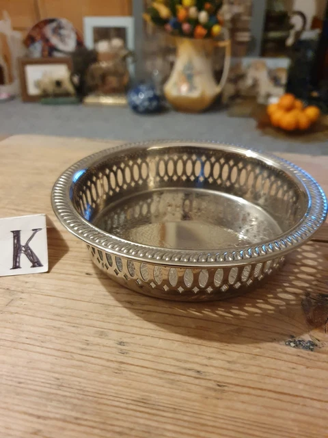 Vintage EPNS Wine Bottle Coaster.