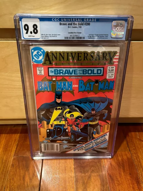 Brave and the Bold #200 CGC 9.8 NM/M CPV  1st Batman and the Outsiders