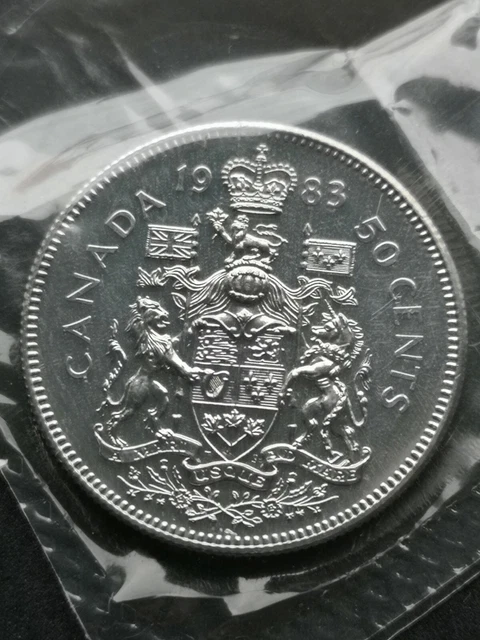 *** Canada  50  Cents  1983  ***  Proof  Like  ***  Sealed  Coin  ***