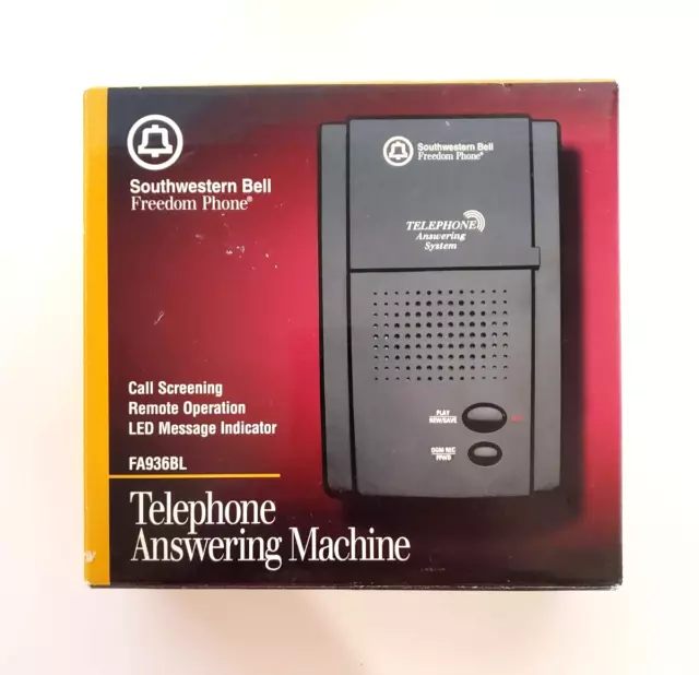 Southwestern Bell Freedom Phone Telephone Answering Machine FA936 Microcassette