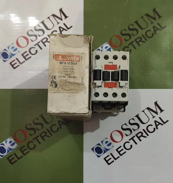 Lovato Bf18 10 D024 Power Contactor 18A Voltage 24Vdc Free Fast Shipping