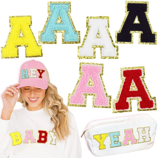 Chenille Letter Patches For Clothing Letterman Jacket Patches Iron On Varsity