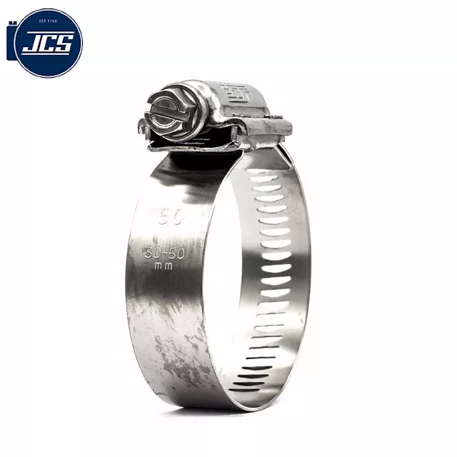 JCS Hi-Torque Worm Drive Hose Clamps 304 Stainless Steel 16mm Wide Made in UK