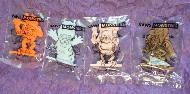 Kaws Monsters Cereal Figures Unopened- limited edition-Complete set of 4- New!!