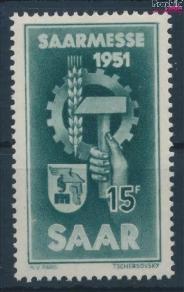 Briefmarken Saarland 1951 Mi 306 postfrisch (10214591