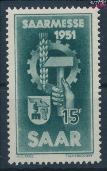 Briefmarken Saarland 1951 Mi 306 postfrisch (10214591