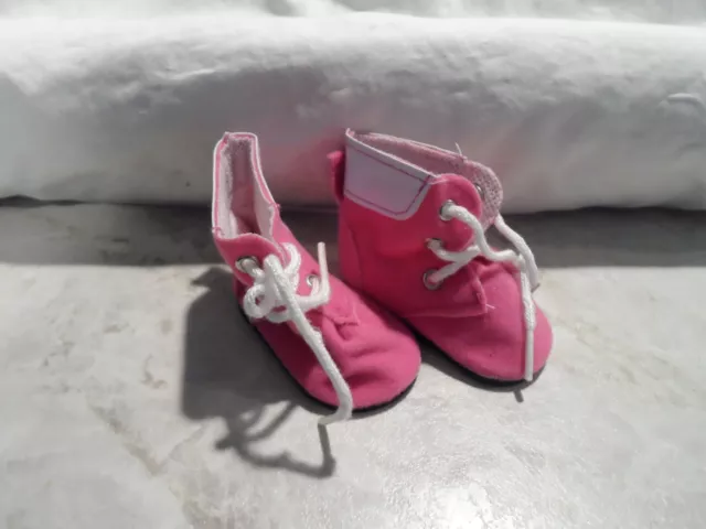My Generation American Girl 18" Doll Clothes Shoes Pink Faux Suede Soft Boots
