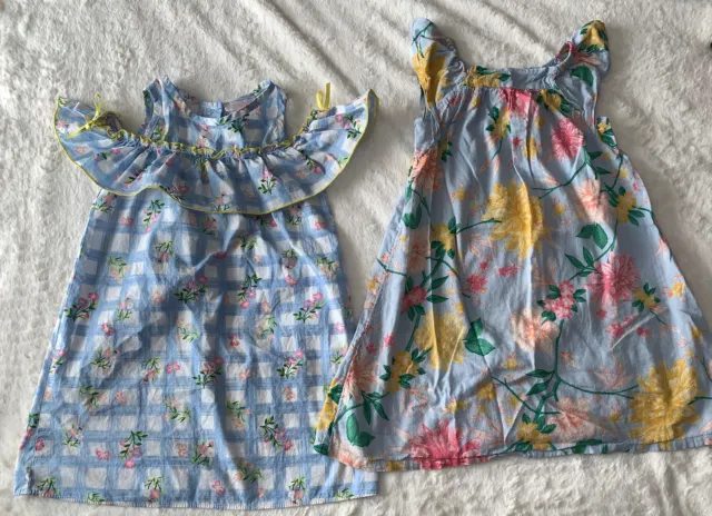 Lot Of 2 Old Navy And Youngland  Little Girls Toddler Floral Print 5T Sundress