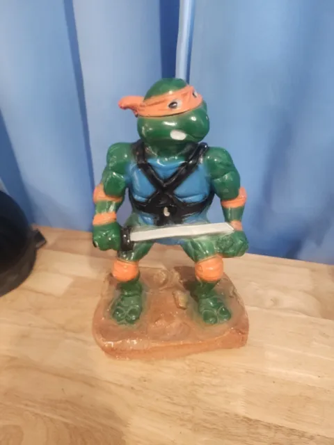 Teenage Mutant Ninja Turtles TMNT Leonardo Ceramic Porcelain Piggy Bank 14"
