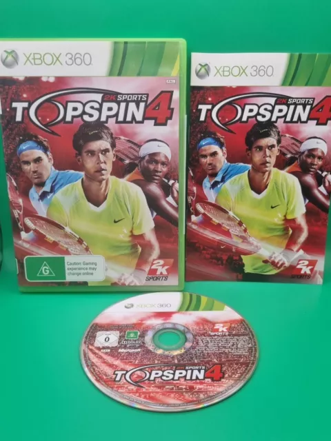 Top Spin Topspin 4 - Complete Manual - Microsoft Xbox 360 PAL