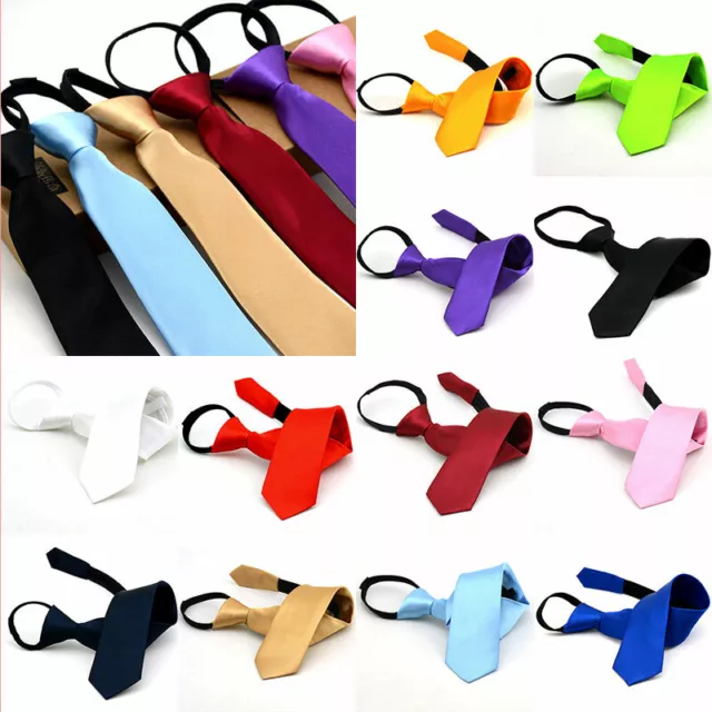 Pre-tied Elastic Neck Lazy Adjustable Tie Baby Toddler Kids Boys Girls Child@