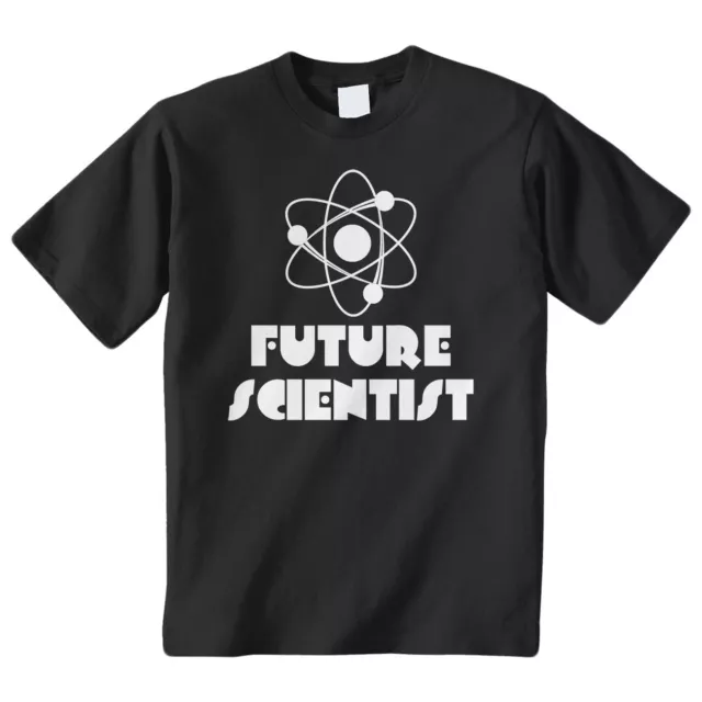 Future Scientist Kids Youth T-Shirt Tee Funny Cute Saying Science Atom Nucleus