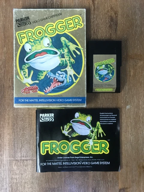 Jeu Frogger Pour Console Mattel Intellivision - Bon état, Boîtier Et Instructions Inclus