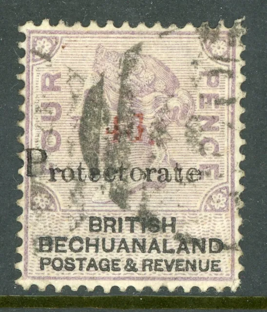 Bechuanaland  1888 British Colony QV 4p SG #51 VFU A867