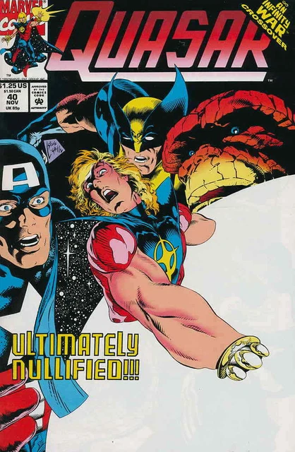 Quasar #40 VF/NM; Marvel | Infinity War Mark Gruenwald - we combine shipping