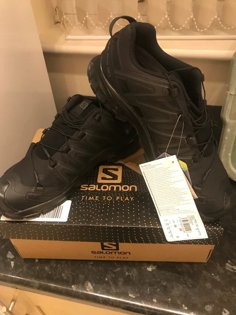 SALOMON MENS XA Lander GTX Trail Running Shoes Black Green UK11