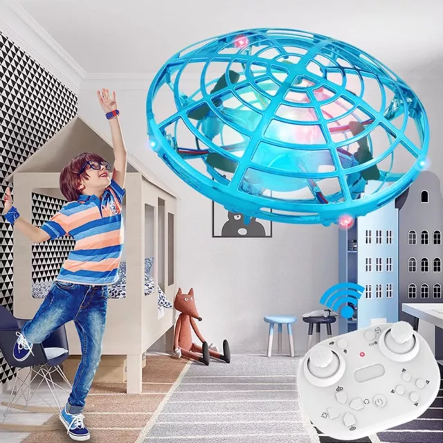 360° Mini Drone UFO Pro Flying Ball Space Orb Magic Boomerang Boy Girl Toy Gifts