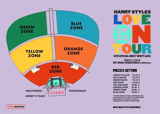 Concerto Harry styles love on tour Reggio Emilia Campovolo