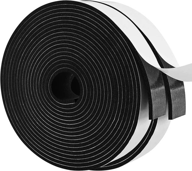 Foam Seal Tape 2 Roll 1 Inch Wide x 1/8 Thick 16.5 1in * 1/8in * 33FT