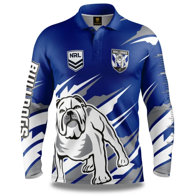 NRL 'Ignition' Fishing Shirt - Canterbury Bulldogs - Youth - Polo