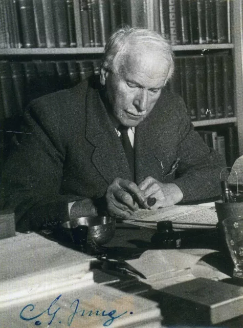 CARL GUSTAV JUNG Signed Photograph - Psychiatrist / Psychotherapist Preprint