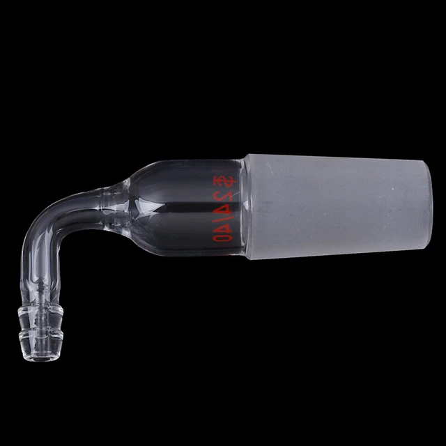 24/40,glass adapter cone to rubber tube,right angle connection,hose in tnTSA H u