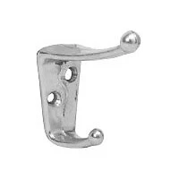 Ives 405A 2 1/2" Projection Cast Aluminum Coat and Hat Hook 1 - Silver