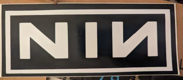 Vintage Nine Inch Nails NIN Logo Vinyl Decal Sticker