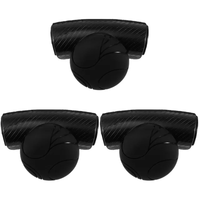 3 Pack Car Booster Ball Black Handles Steering Wheel Knob