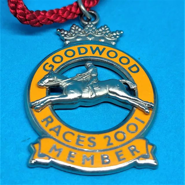 Goodwood Horse Racing Members Badge - 2001