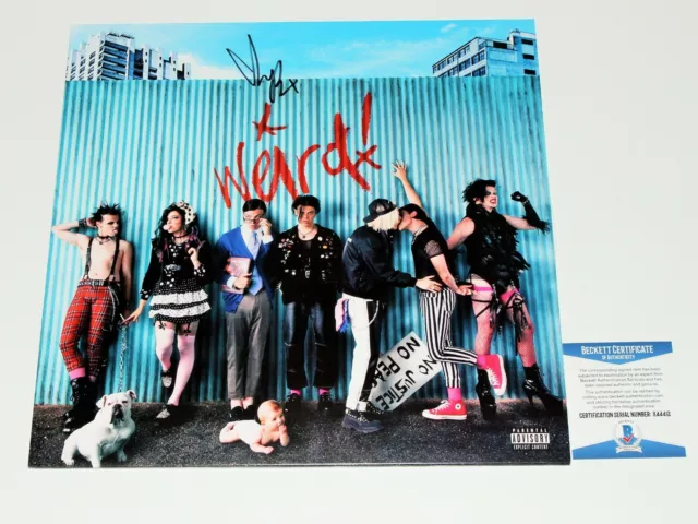 Yungblud Signed 'Weird!' Album White Vinyl Record Lp Beckett Coa Dominic Bas
