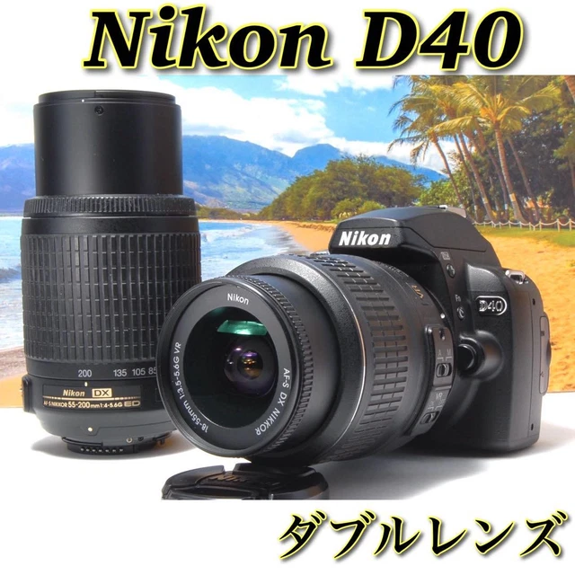 52 NIKON D40 Double Lens Kit IY0626-3 $345.84 - PicClick CA