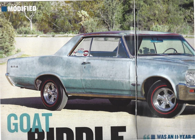 Hardtop Modified 1964 PONTIAC GTO HARDTOP MODIFIED 6 PG COLOR Article £7.18 - PicClick UK