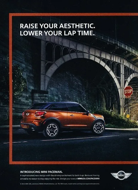 2013 2014 MINI Cooper Paceman - Original Advertisement Print Art Car Ad ...