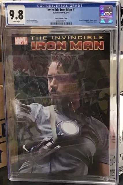 Invincible Iron Man #1 Marvel 2008 Photo Wrap Cover Cgc 9.8