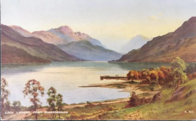 Vintage Postcard. Loch Lomond From Rowardennan, Scotland, 1953