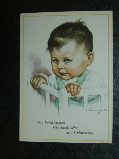 Alte AK , Kinderportrait , ...Glückwünsche zum Geburtstag , Lingen , (D224)