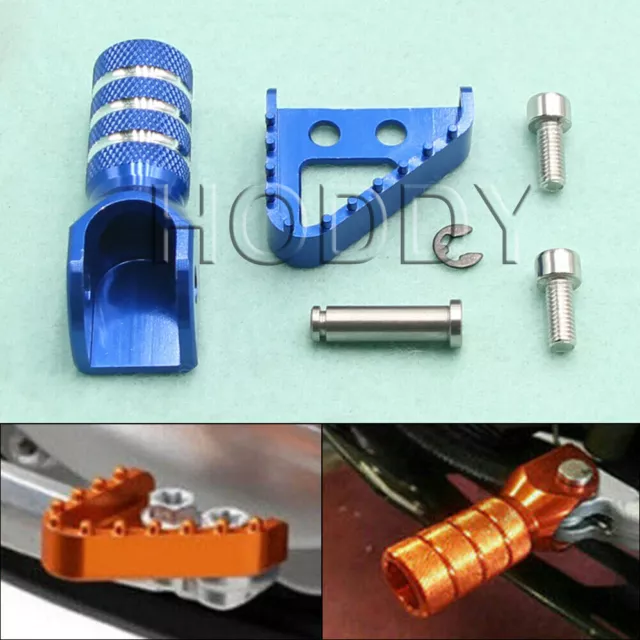 Gear Shifter Shift Lever Rear Brake Pedal Step Plate Tip For KTM EXC XCF Blue