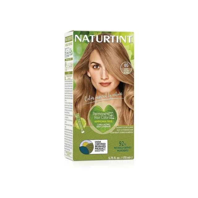 Naturtint Permanent Hair Colourant Sandy Golden Blonde 8G 170ml-2 Pack