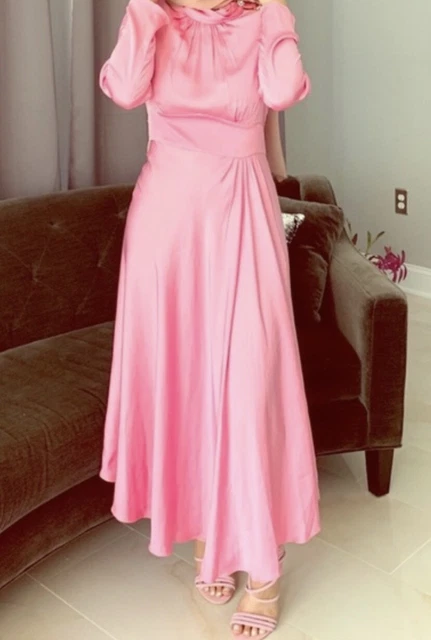 ZARA SATIN PINK Rare Dress Ref 2390/715 94.80 - PicClick UK
